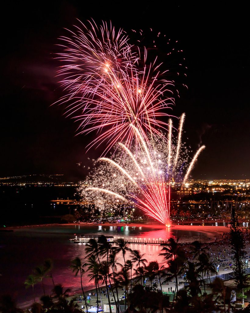 Fireworks on Oahu